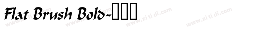 Flat Brush Bold字体转换 Flat Brush Bold字体转换
